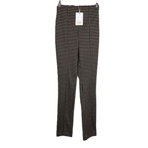 New GB Gianni Bini Womens Highwaisted Pleated Split Hem Stretch Pants Size XS‎
